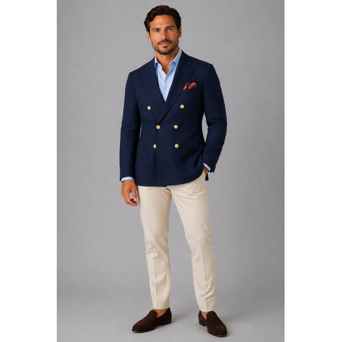 Blazer in Navy aus Cashmere u. Wolle 110